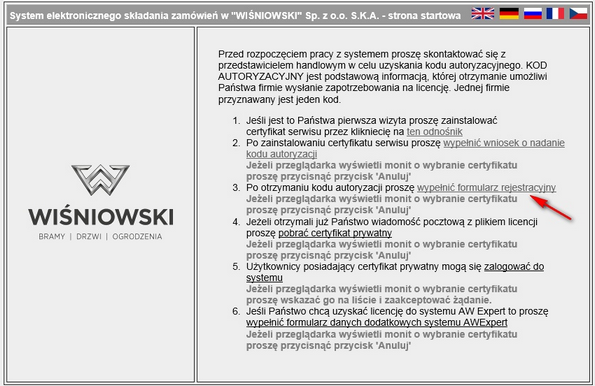 Wypełnianie formularza rejestracyjnego Wypełnianie formularza rejestracyjnego
