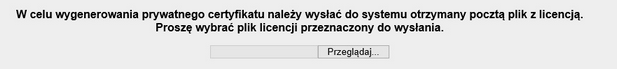 Instalacja certyfikatu prywatnego
