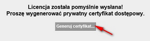Generowanie certyfikatu prywatnego