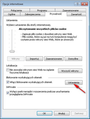 Opjce internetowe - Internet Explorer