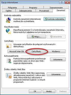 Opcje internetowe